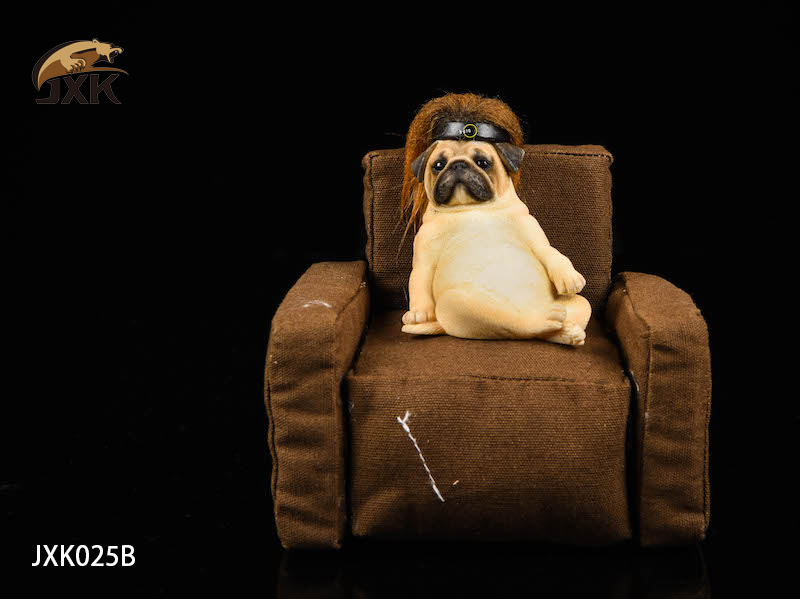 JXK : 1/6 Decadent Dog Series Pug-with Sofa and Hair Cover