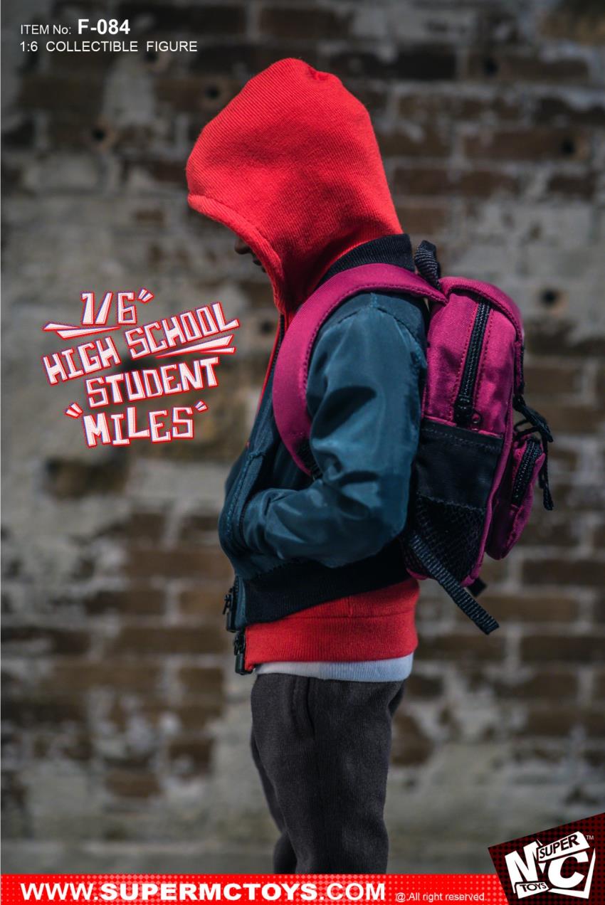 SUPERMCTOYS: 1/6 High School Student Miles Action Figure