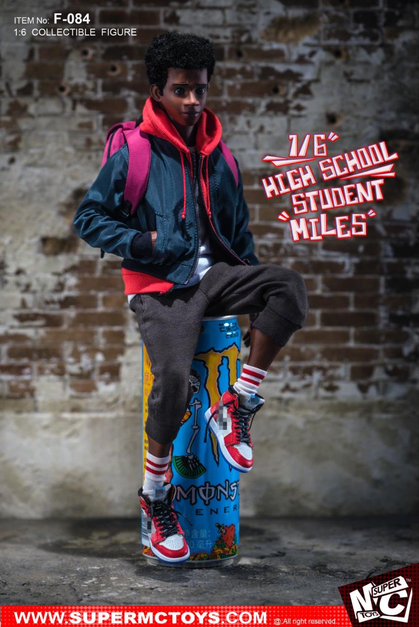 SUPERMCTOYS: 1/6 High School Student Miles Action Figure