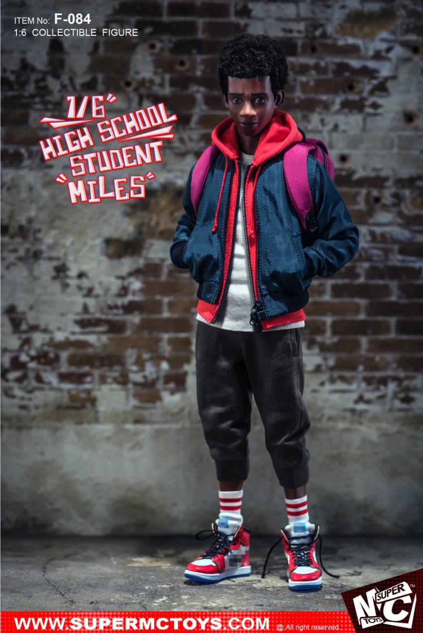 SUPERMCTOYS: 1/6 High School Student Miles Action Figure