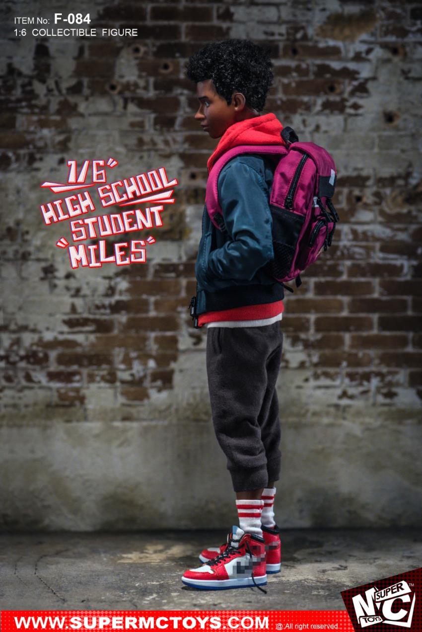 SUPERMCTOYS: 1/6 High School Student Miles Action Figure