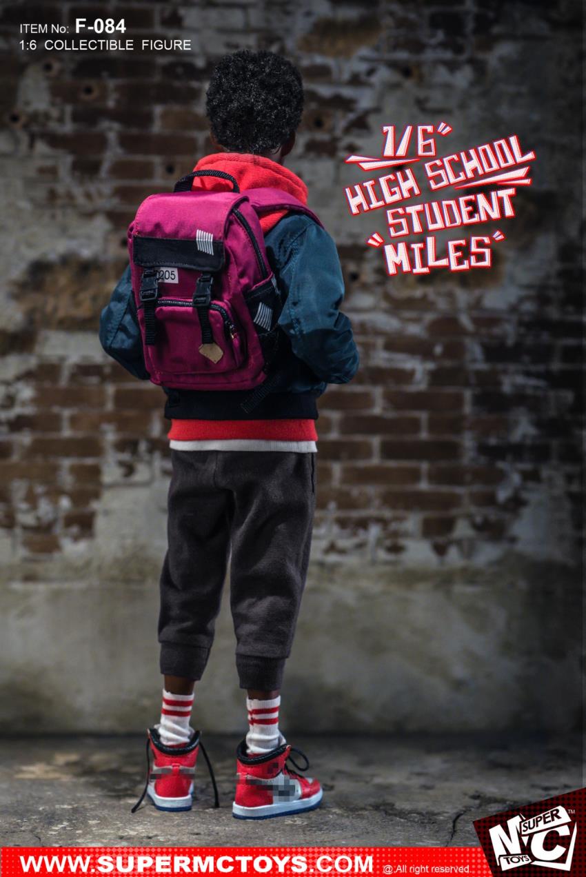 SUPERMCTOYS: 1/6 High School Student Miles Action Figure