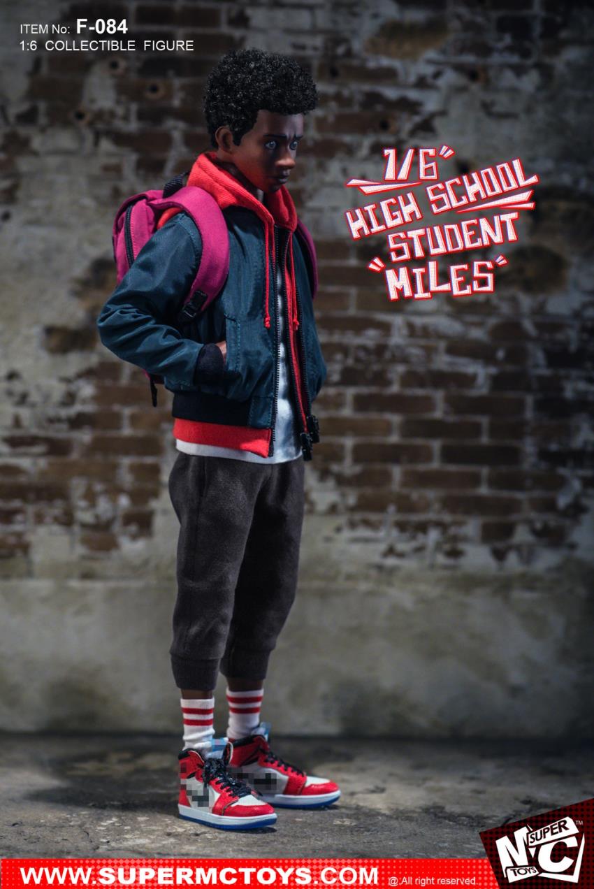 SUPERMCTOYS: 1/6 High School Student Miles Action Figure