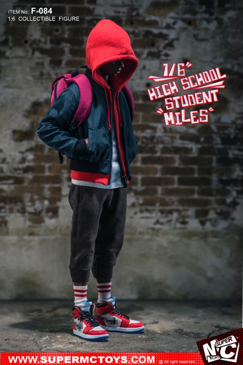 SUPERMCTOYS: 1/6 High School Student Miles Action Figure
