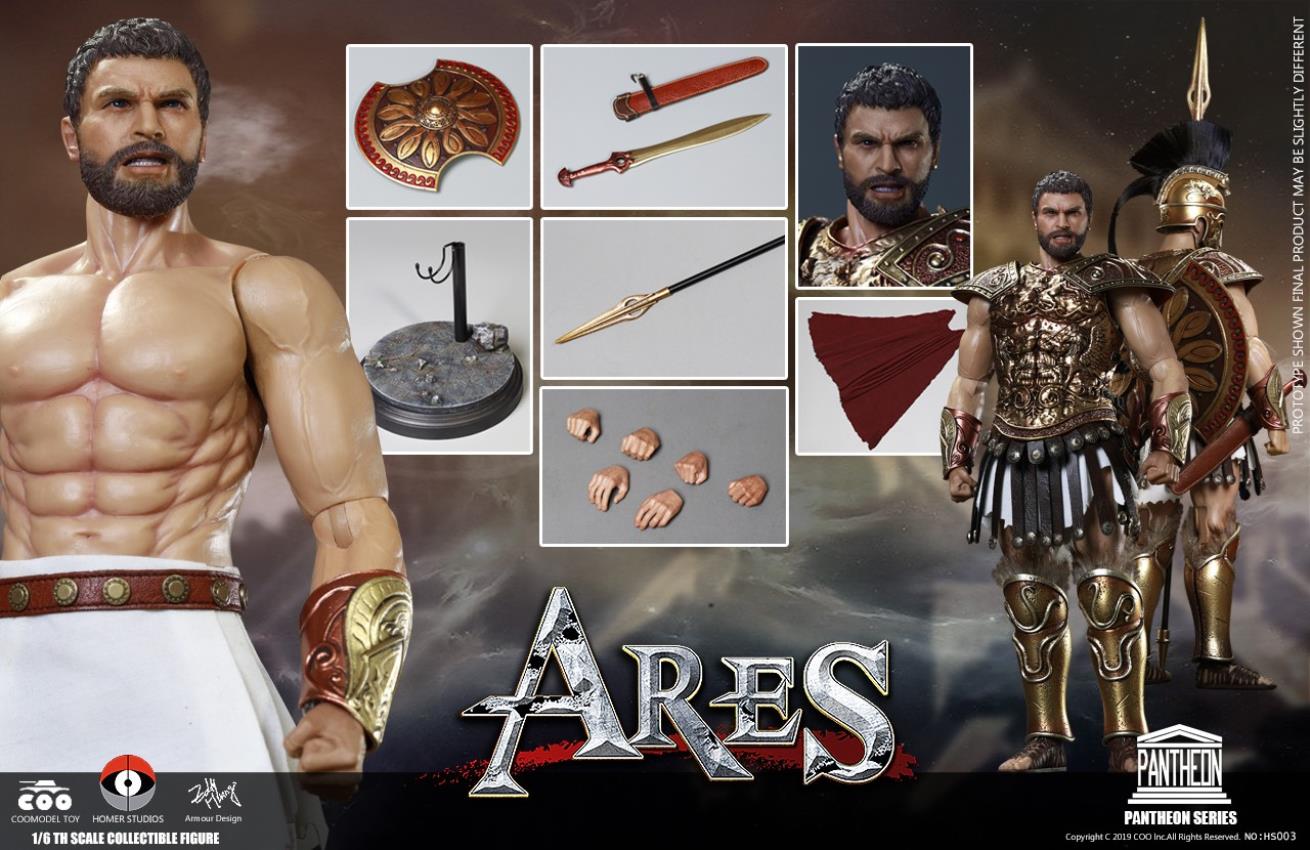 COOMODEL X HOMER NO.HS003 1/6 PANTHEON SERIES - ARES / GOD OF WAR
