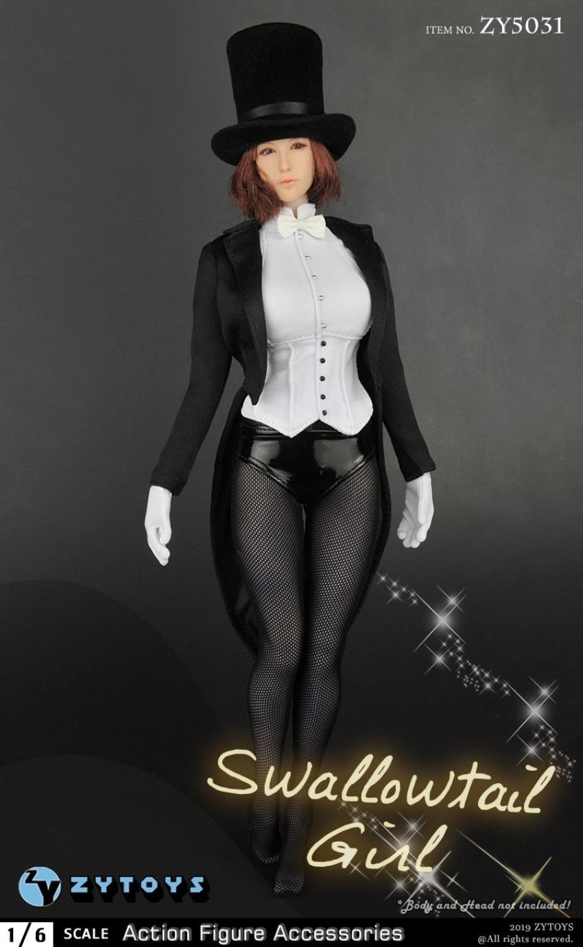 ZYTOYS (ZY5031) 1/6 sexy tuxedo costume set Swallowtail Girl