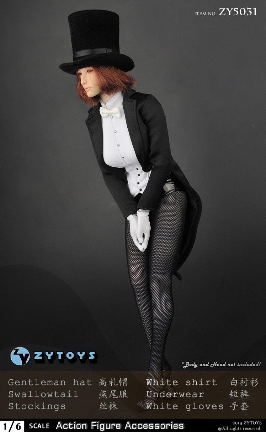 ZYTOYS (ZY5031) 1/6 sexy tuxedo costume set Swallowtail Girl