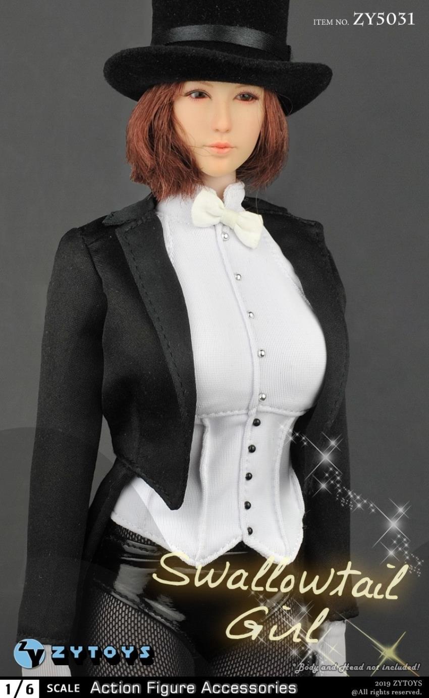ZYTOYS (ZY5031) 1/6 sexy tuxedo costume set Swallowtail Girl