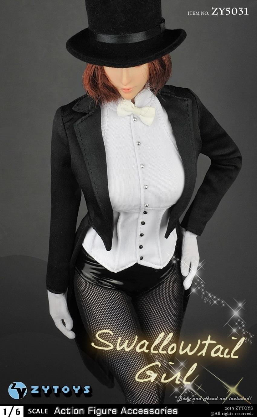 ZYTOYS (ZY5031) 1/6 sexy tuxedo costume set Swallowtail Girl
