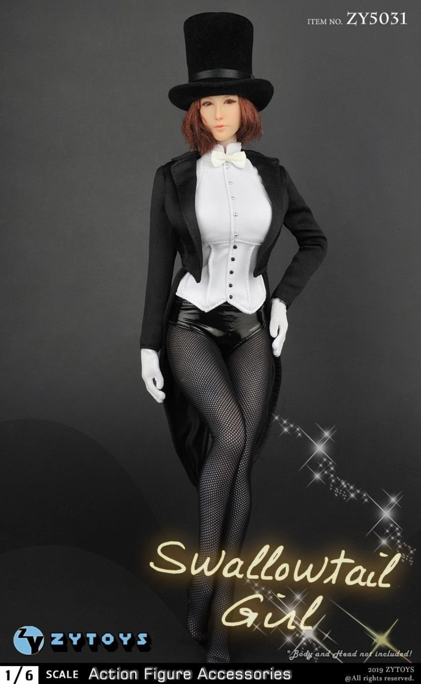 ZYTOYS (ZY5031) 1/6 sexy tuxedo costume set Swallowtail Girl