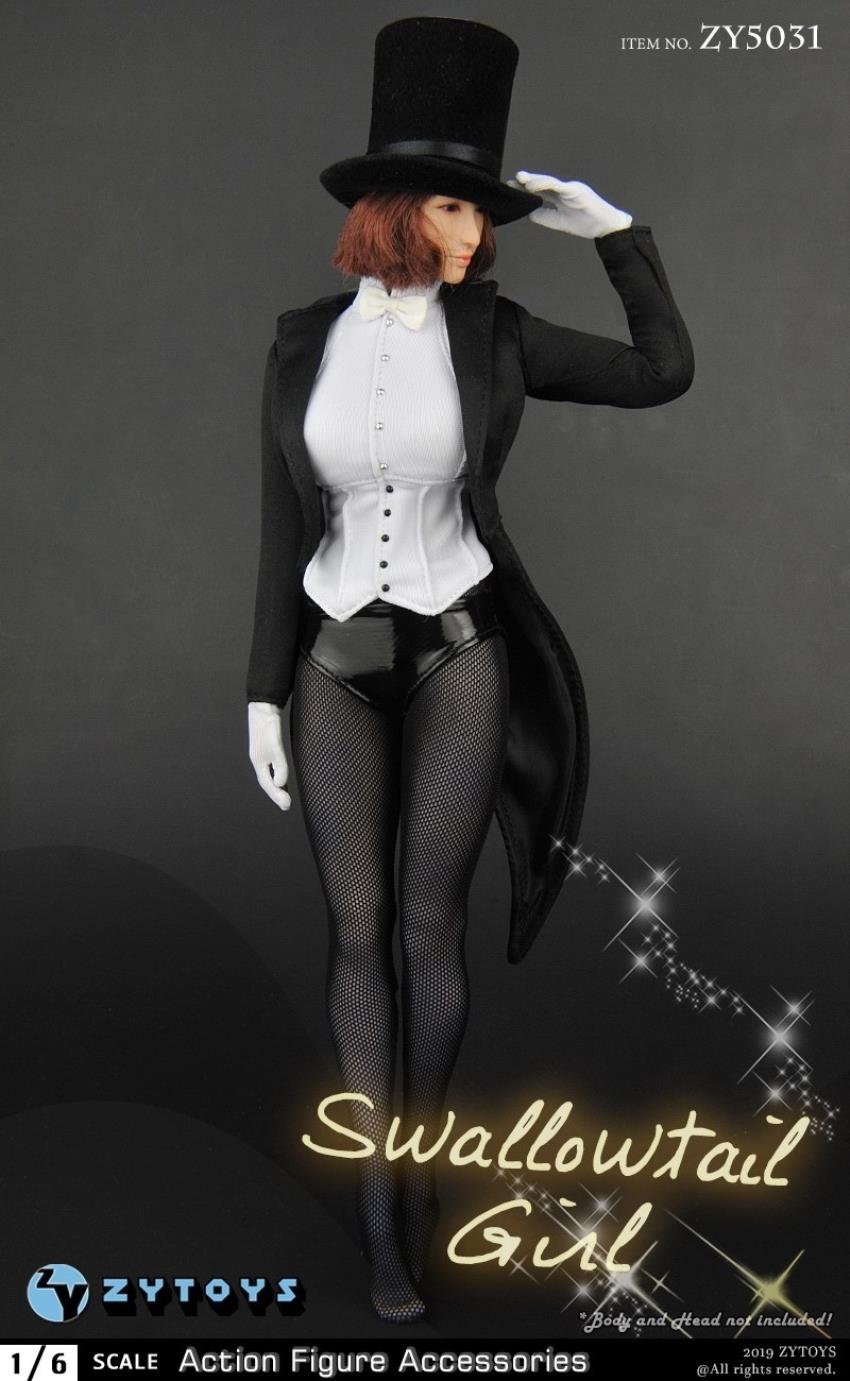 ZYTOYS (ZY5031) 1/6 sexy tuxedo costume set Swallowtail Girl