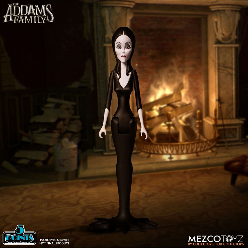 5-Point The Addams Family 3.75 Inch Action Figure 2PK: 4Types Set (Mezco)