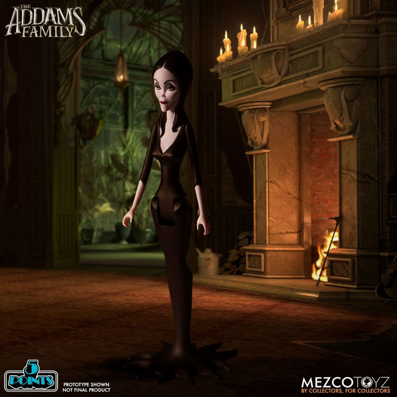5-Point The Addams Family 3.75 Inch Action Figure 2PK: 4Types Set (Mezco)