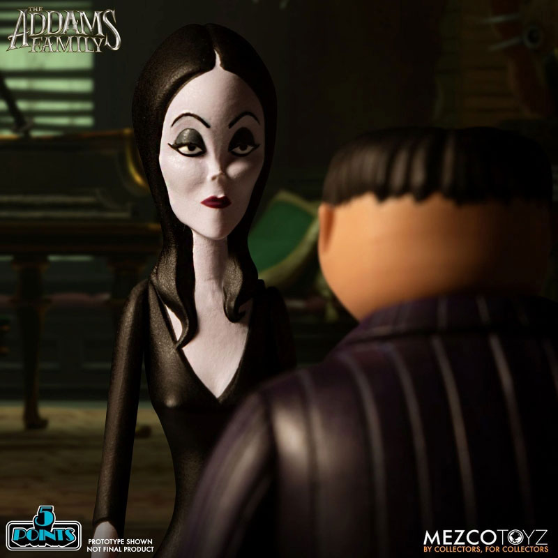 5-Point The Addams Family 3.75 Inch Action Figure 2PK: 4Types Set (Mezco)