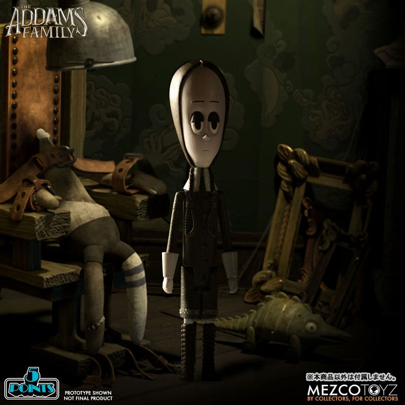 5-Point The Addams Family 3.75 Inch Action Figure 2PK: 4Types Set (Mezco)
