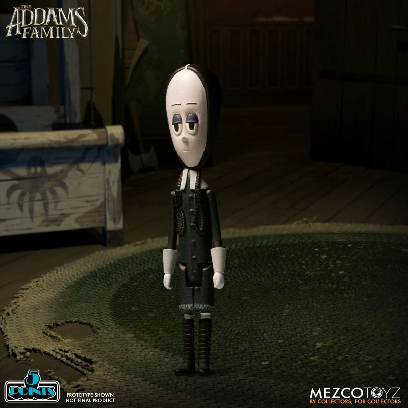 5-Point The Addams Family 3.75 Inch Action Figure 2PK: 4Types Set (Mezco)