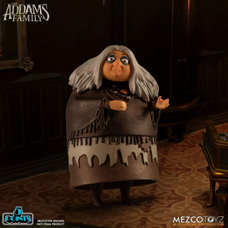 5-Point The Addams Family 3.75 Inch Action Figure 2PK: 4Types Set (Mezco)