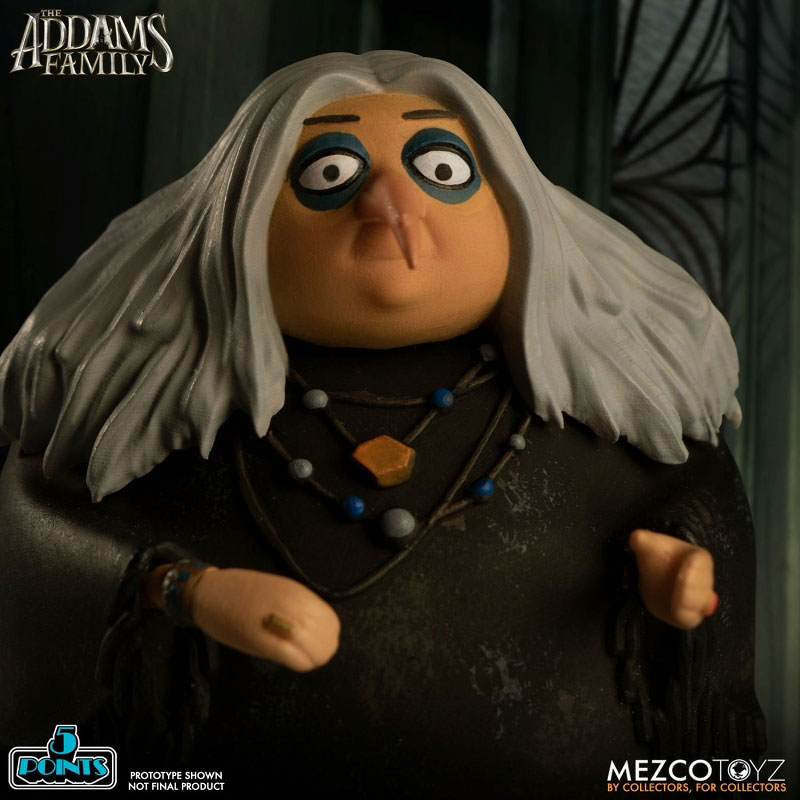 5-Point The Addams Family 3.75 Inch Action Figure 2PK: 4Types Set (Mezco)