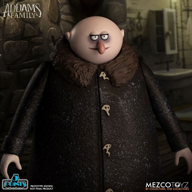 5-Point The Addams Family 3.75 Inch Action Figure 2PK: 4Types Set (Mezco)