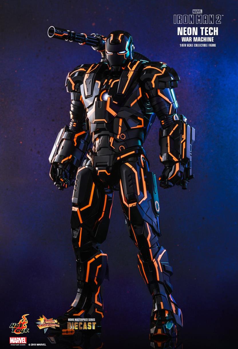 IRON MAN 2 NEON TECH WAR MACHINE 1/6TH SCALE COLLECTIBLE FIGURE