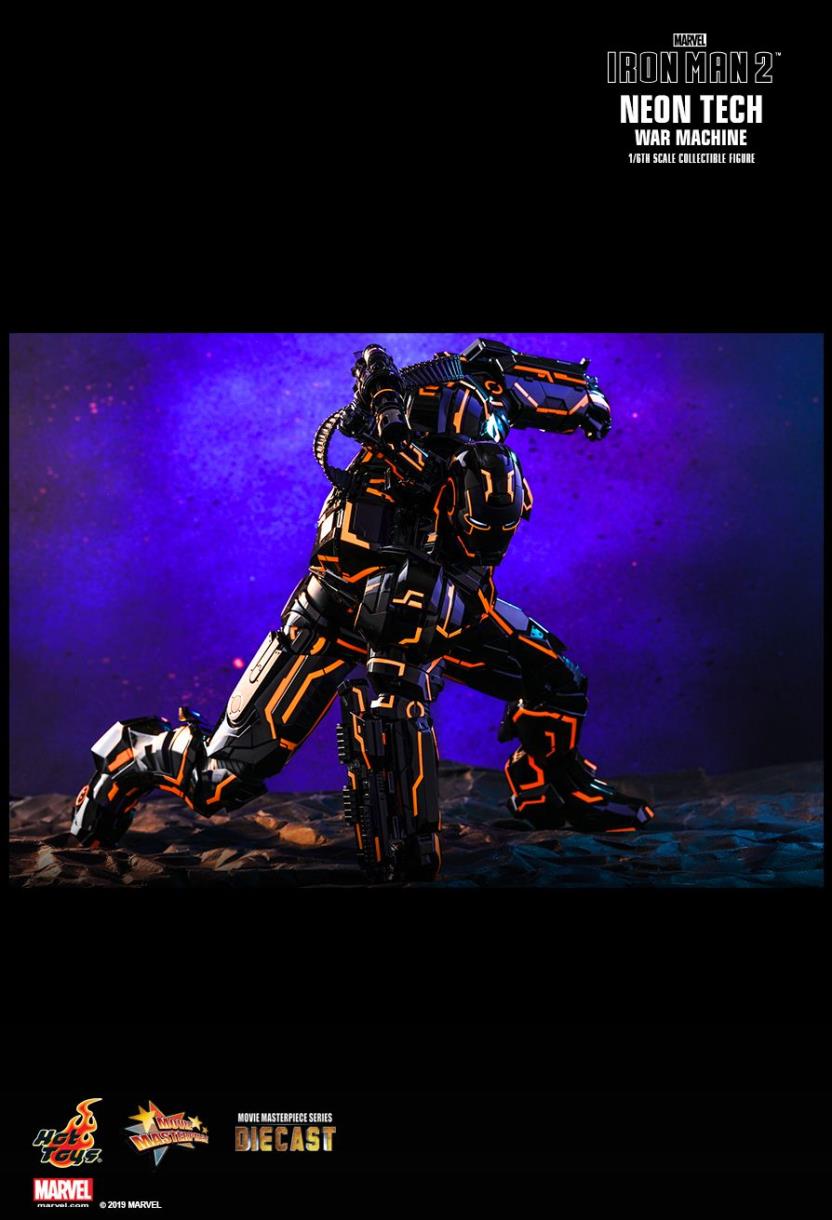 IRON MAN 2 NEON TECH WAR MACHINE 1/6TH SCALE COLLECTIBLE FIGURE