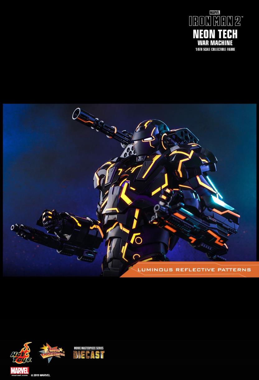 IRON MAN 2 NEON TECH WAR MACHINE 1/6TH SCALE COLLECTIBLE FIGURE