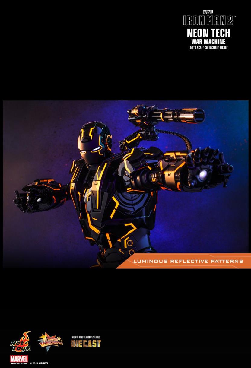 IRON MAN 2 NEON TECH WAR MACHINE 1/6TH SCALE COLLECTIBLE FIGURE