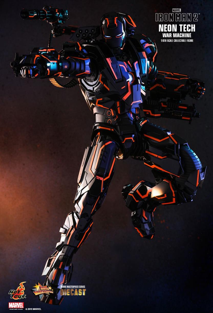 IRON MAN 2 NEON TECH WAR MACHINE 1/6TH SCALE COLLECTIBLE FIGURE