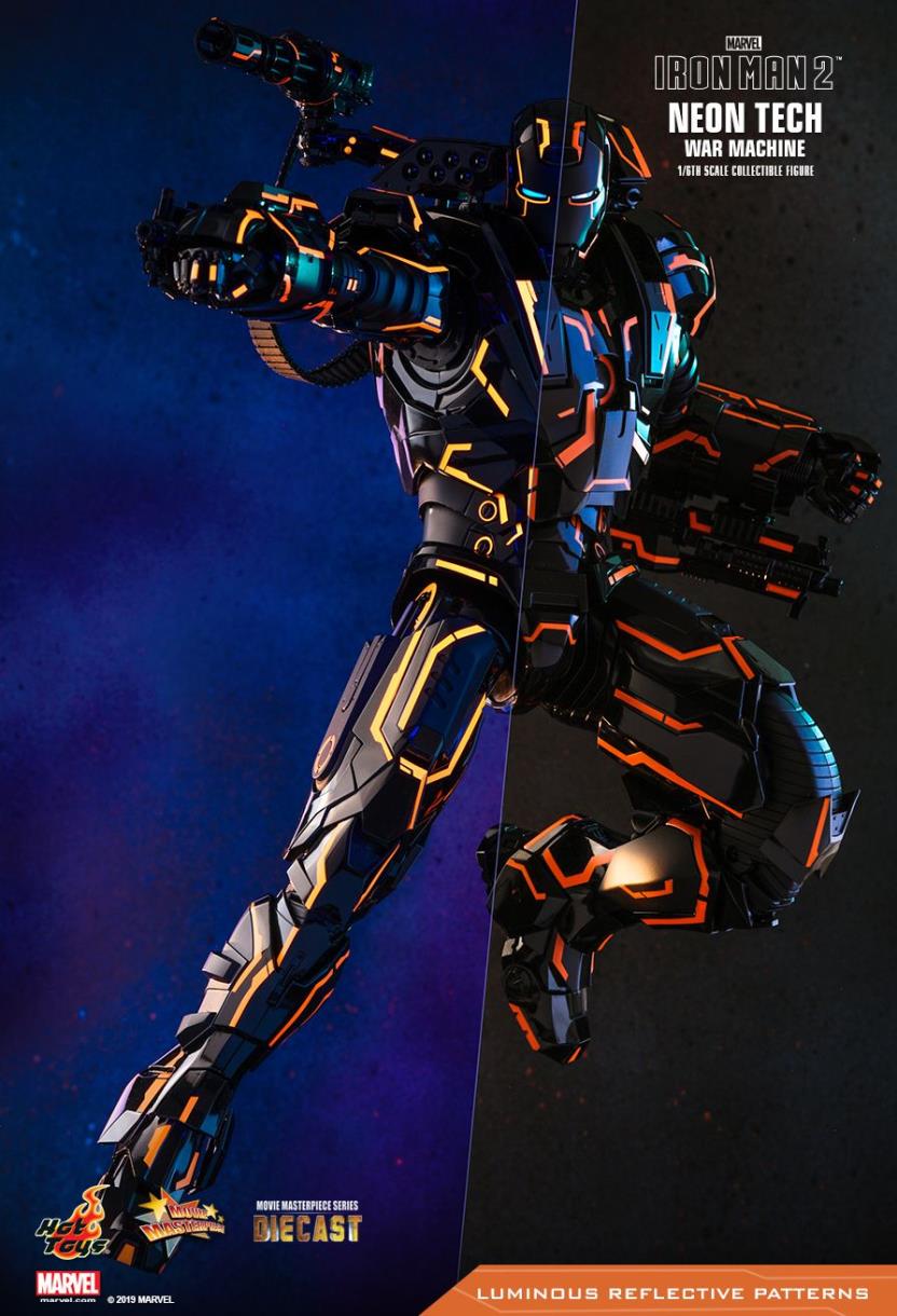 IRON MAN 2 NEON TECH WAR MACHINE 1/6TH SCALE COLLECTIBLE FIGURE
