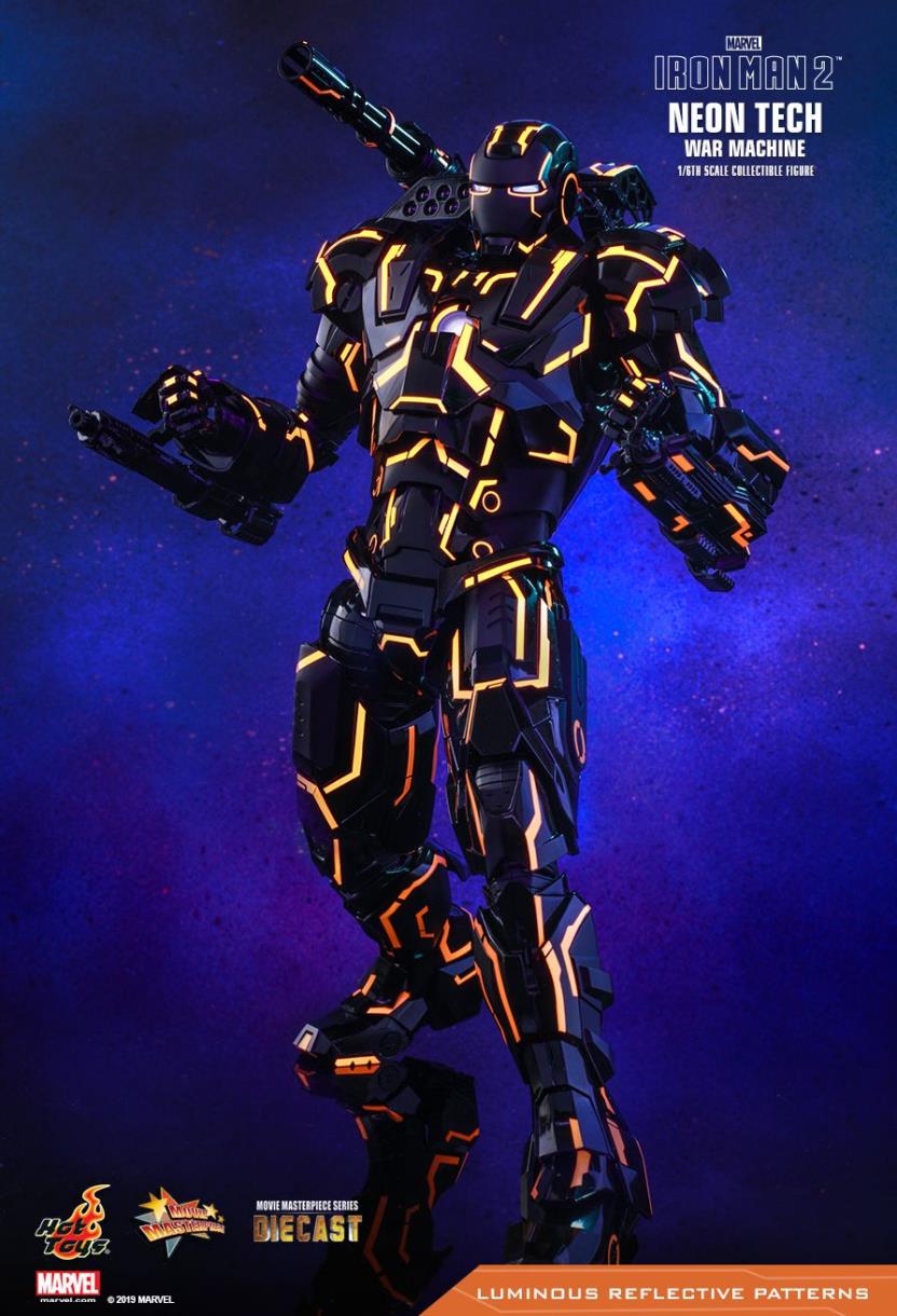 IRON MAN 2 NEON TECH WAR MACHINE 1/6TH SCALE COLLECTIBLE FIGURE