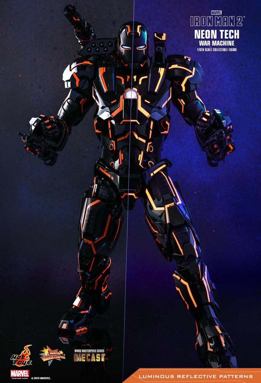 IRON MAN 2 NEON TECH WAR MACHINE 1/6TH SCALE COLLECTIBLE FIGURE