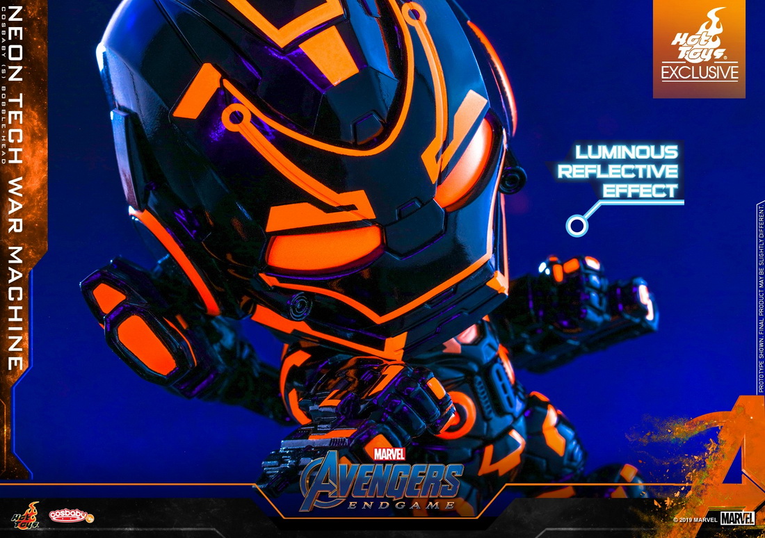 Hot Toys COSBABY Neon Tech War Machine