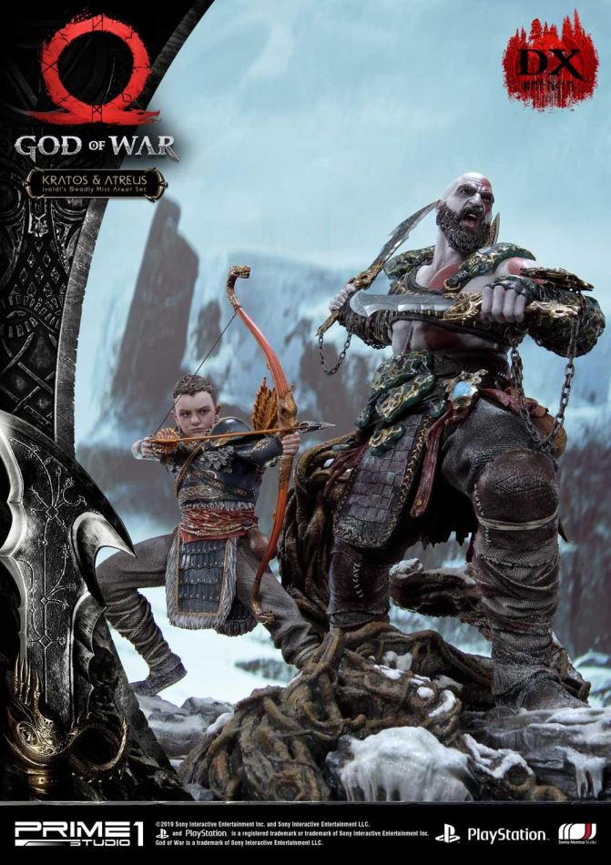 God of War Kratos & Atreus Ivaldi's Deadly Mist Armor Set Deluxe Version (Prime1Studio)