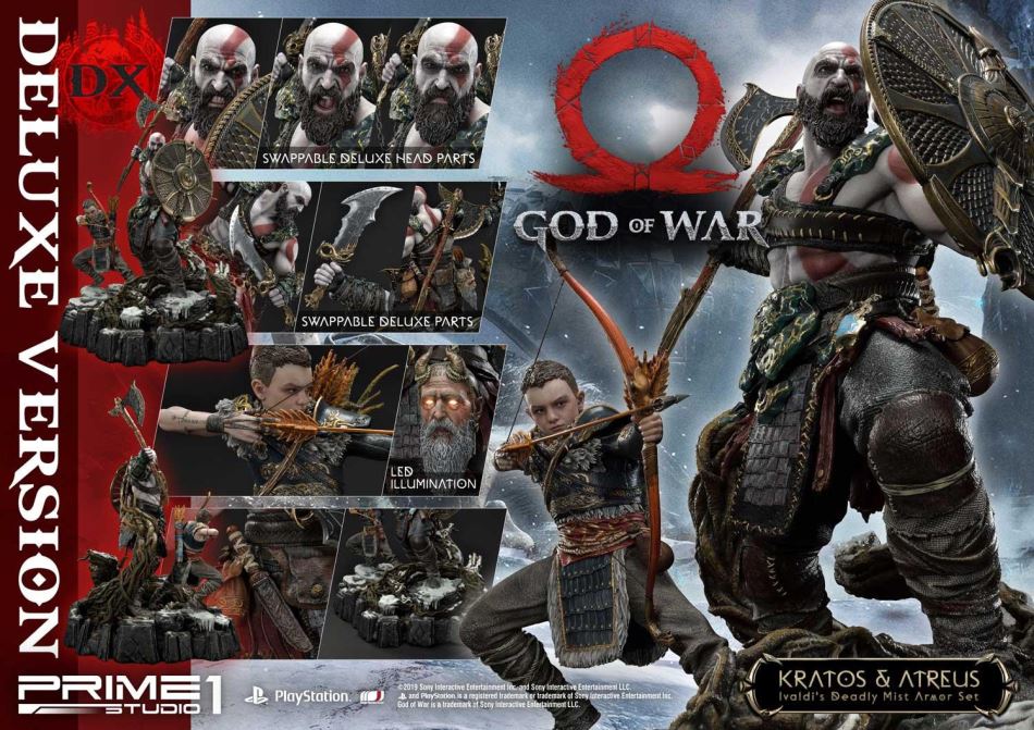 God of War Kratos & Atreus Ivaldi's Deadly Mist Armor Set Deluxe Version (Prime1Studio)