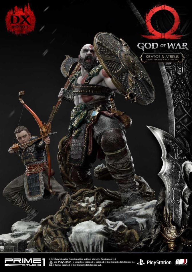 God of War Kratos & Atreus Ivaldi's Deadly Mist Armor Set Deluxe Version (Prime1Studio)