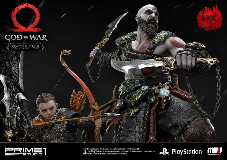 God of War Kratos & Atreus Ivaldi's Deadly Mist Armor Set Deluxe Version (Prime1Studio)