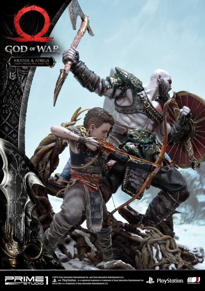 God of War Kratos & Atreus Ivaldi's Deadly Mist Armor Set (Prime1Studio)