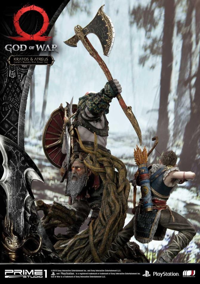God of War Kratos & Atreus Ivaldi's Deadly Mist Armor Set (Prime1Studio)