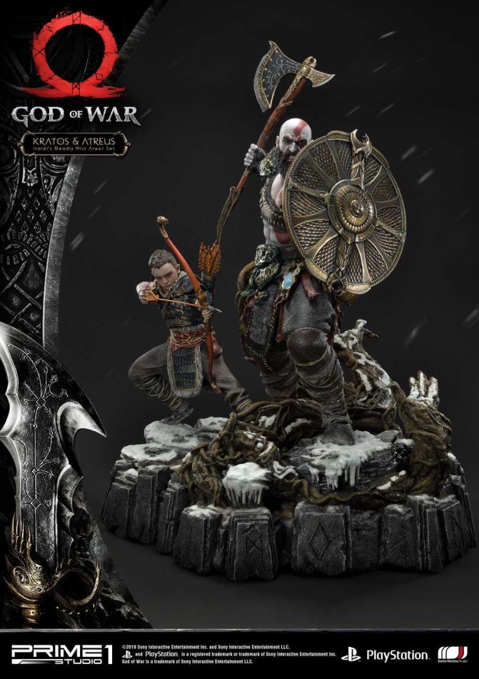 God of War Kratos & Atreus Ivaldi's Deadly Mist Armor Set (Prime1Studio)