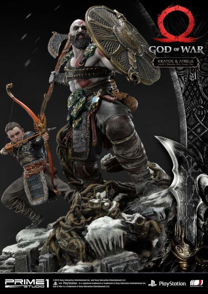 God of War Kratos & Atreus Ivaldi's Deadly Mist Armor Set (Prime1Studio)