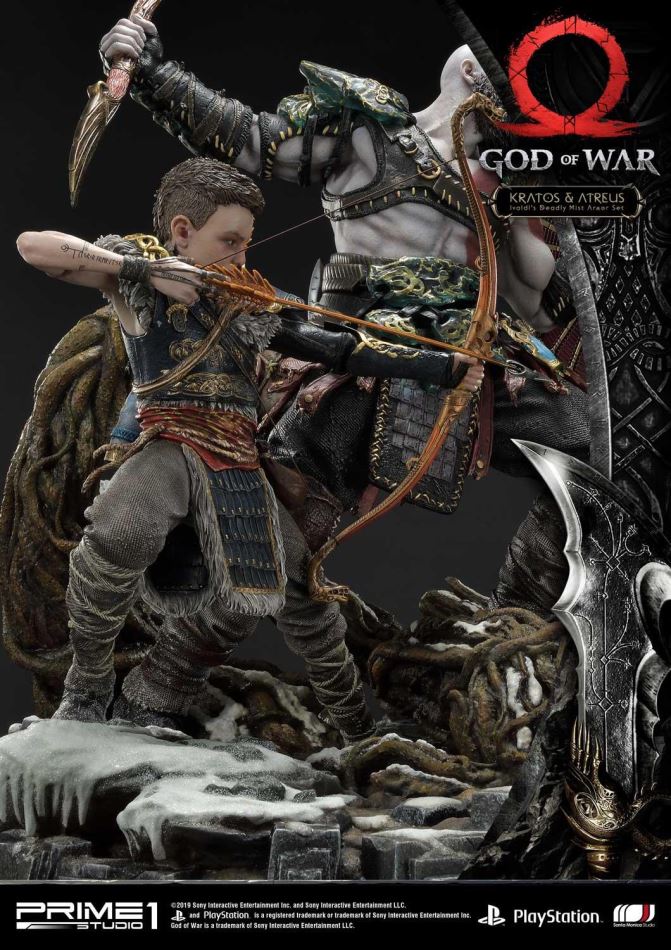God of War Kratos & Atreus Ivaldi's Deadly Mist Armor Set (Prime1Studio)