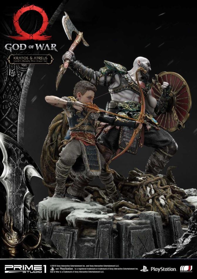 God of War Kratos & Atreus Ivaldi's Deadly Mist Armor Set (Prime1Studio)