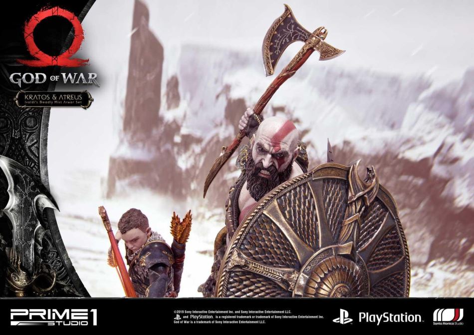 God of War Kratos & Atreus Ivaldi's Deadly Mist Armor Set (Prime1Studio)