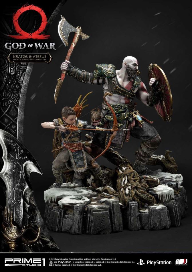 God of War Kratos & Atreus Ivaldi's Deadly Mist Armor Set (Prime1Studio)