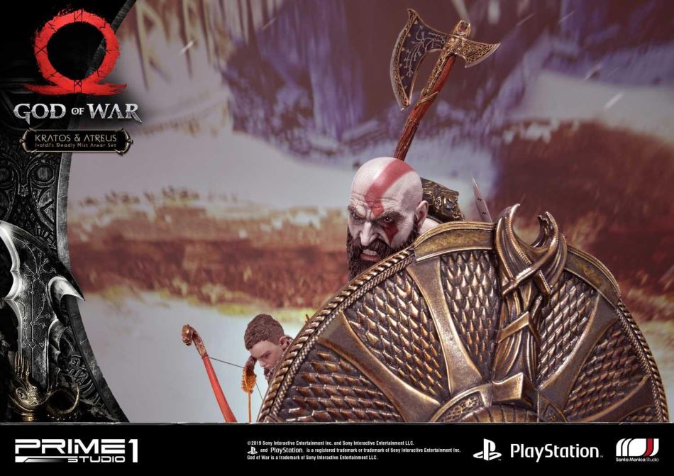 God of War Kratos & Atreus Ivaldi's Deadly Mist Armor Set (Prime1Studio)