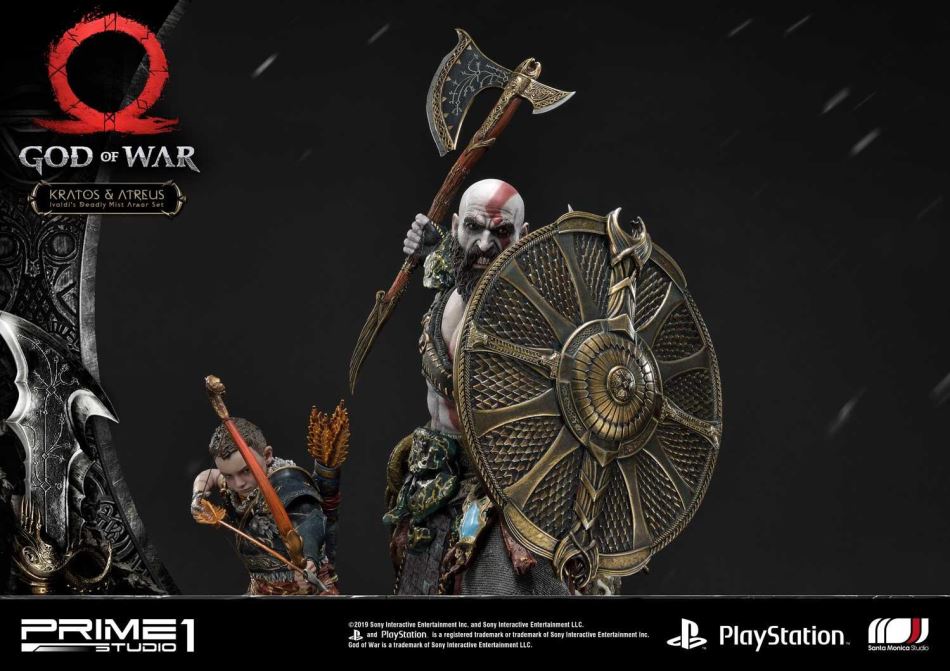 God of War Kratos & Atreus Ivaldi's Deadly Mist Armor Set (Prime1Studio)