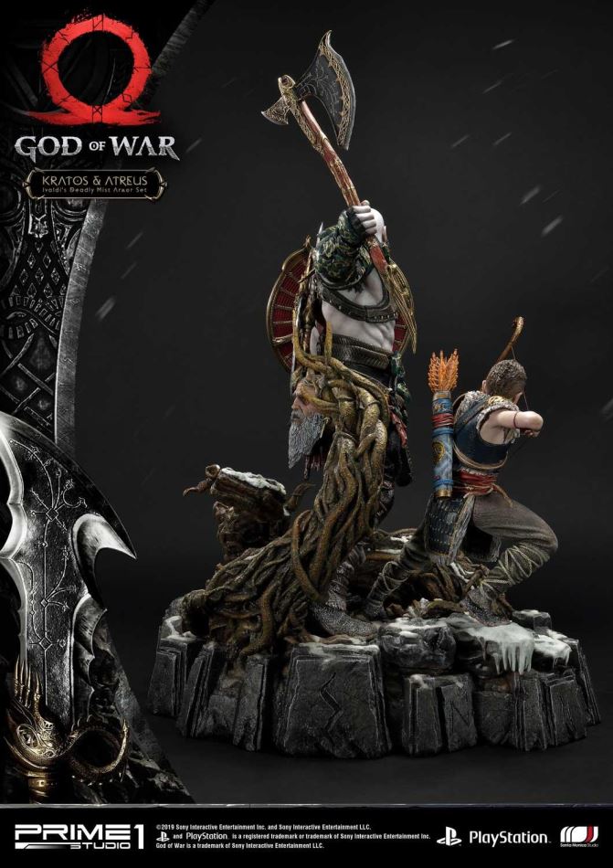 God of War Kratos & Atreus Ivaldi's Deadly Mist Armor Set (Prime1Studio)