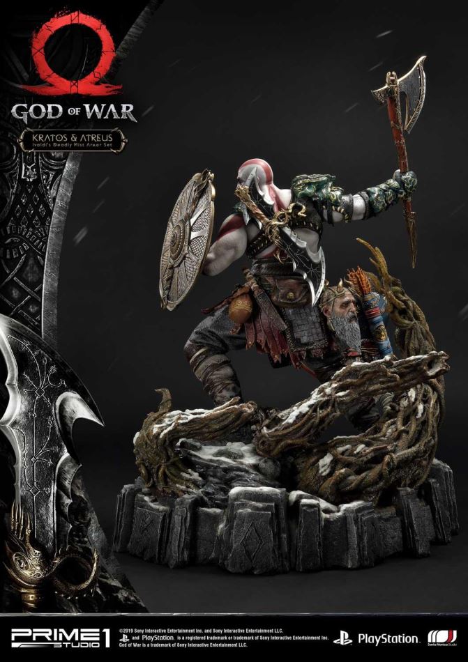 God of War Kratos & Atreus Ivaldi's Deadly Mist Armor Set (Prime1Studio)