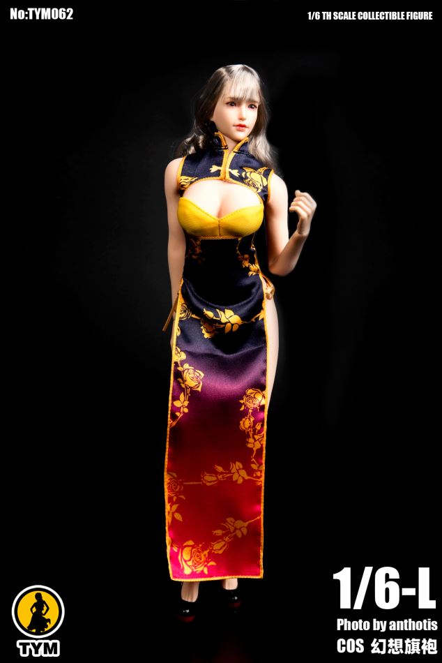 TYM 1/6 Chinese style cheongsam sexy fantasy COS Set