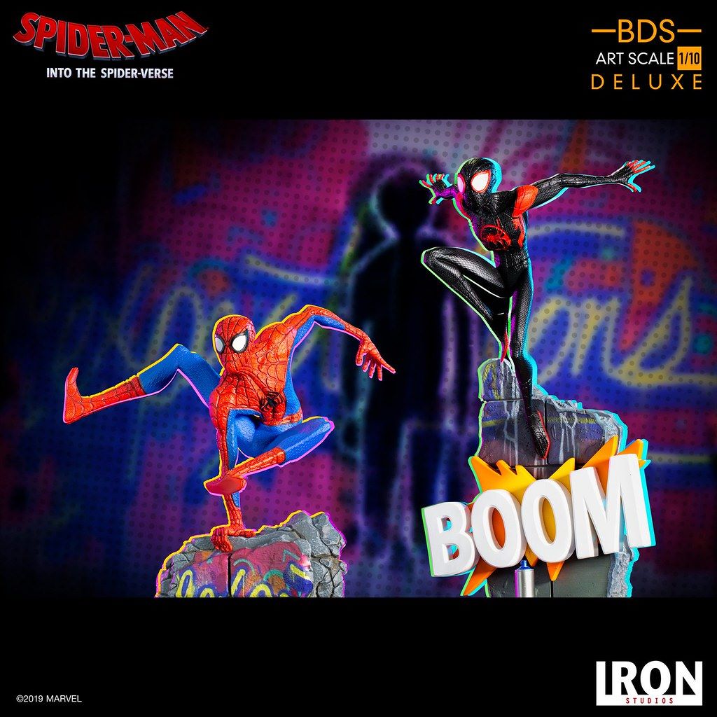 Spider-Man Noir & Spider-Ham BDS Art Scale 1/10 (Spider-Man: Into the Spider-Verse) Iron Studios